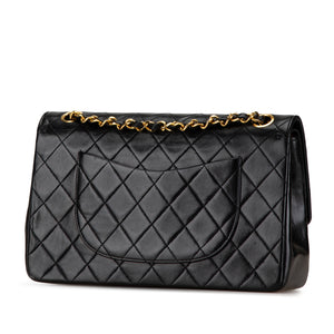 Chanel Medium Quilted Lambskin Double Flap Black