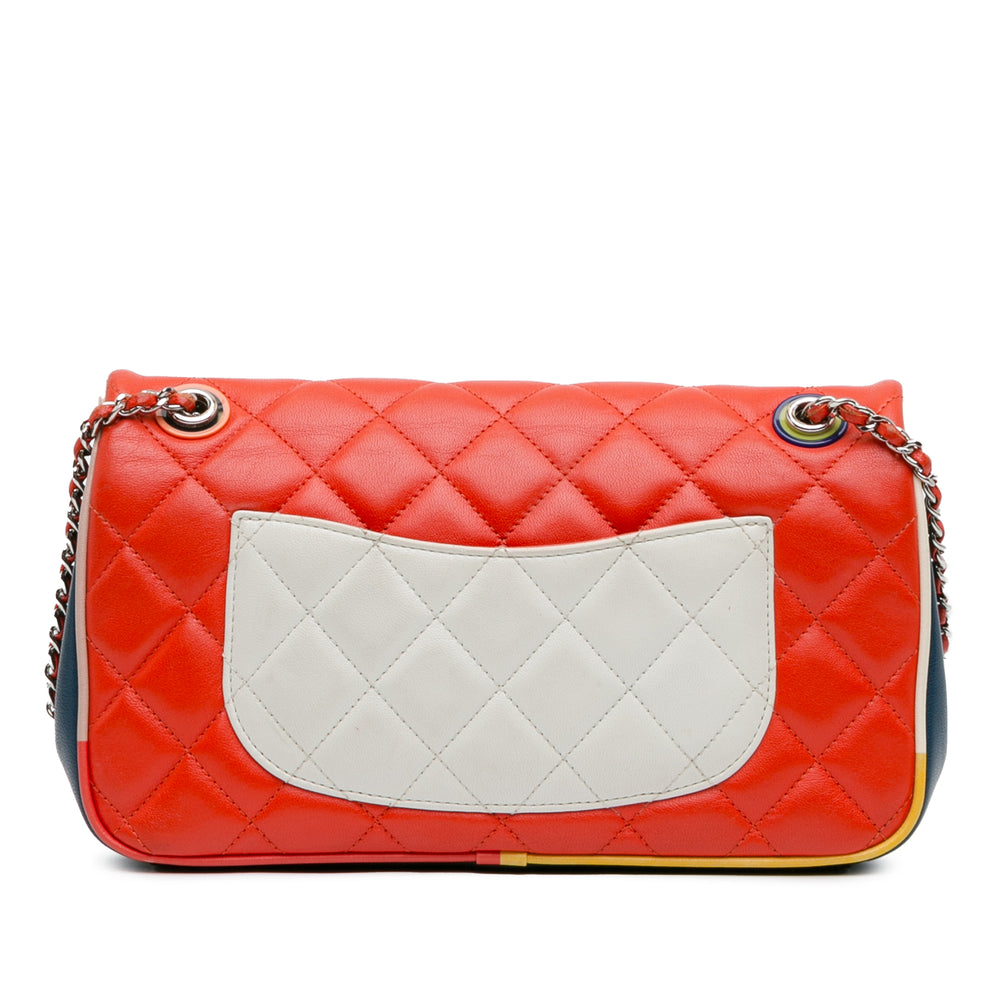 Chanel Medium Quilted Lambskin Cuba Color Flap Red