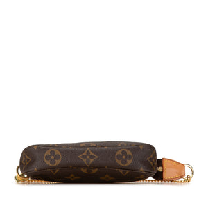 Louis Vuitton Monogram Mini Pochette Accessoires Brown