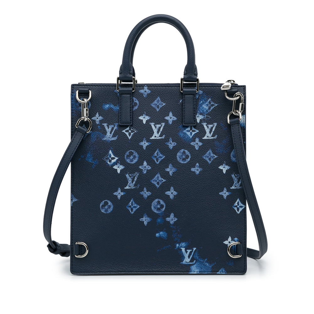 Louis Vuitton Monogram Ink Watercolor Sac Plat Zippe Blue