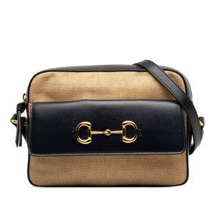 Gucci Horsebit 1955 Flap Pocket Camera Bag Brown