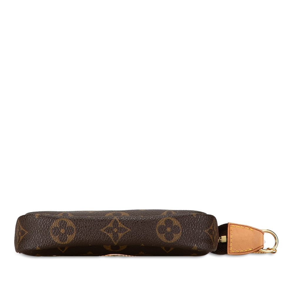 Louis Vuitton Monogram Mini Pochette Accessoires Brown