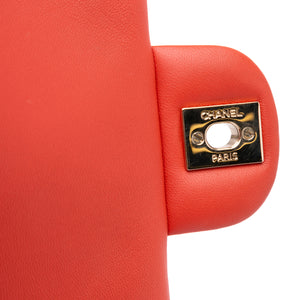 Chanel Mini Square Classic Lambskin Single Flap Red