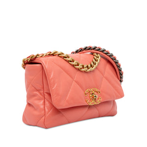 Chanel Medium Lambskin 19 Flap Pink