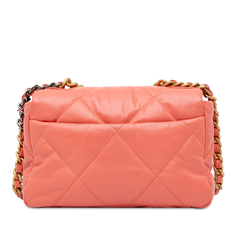 Chanel Medium Lambskin 19 Flap Pink