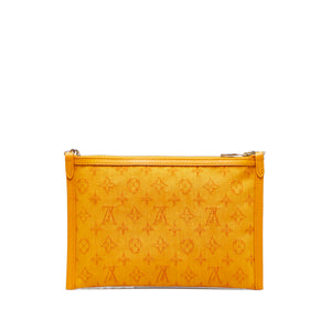 Louis Vuitton Monogram Antartica Double Flat Messenger Gray