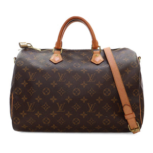 Louis Vuitton Monogram Speedy Bandouliere 35 Brown