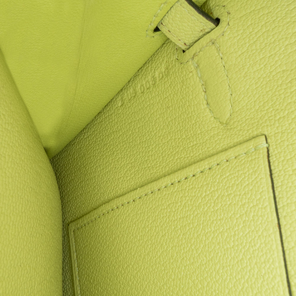 Hermès Chevre Mysore Kelly To Go Wallet Yellow