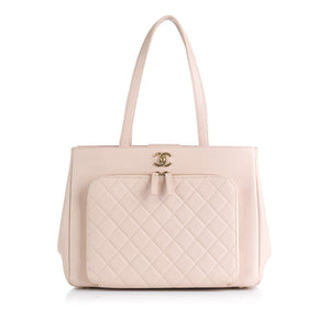 Chanel Business Affinity Shopping Tote Pink