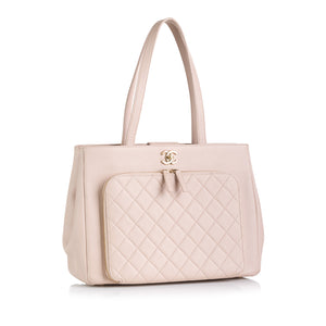 Chanel Business Affinity Shopping Tote Pink