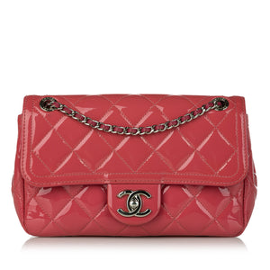 Chanel Small Patent Coco Shine Flap Pink