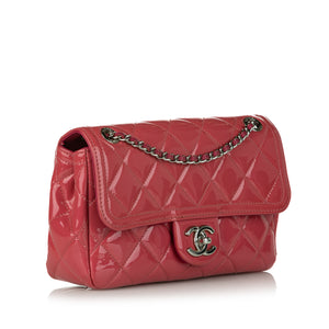 Chanel Small Patent Coco Shine Flap Pink