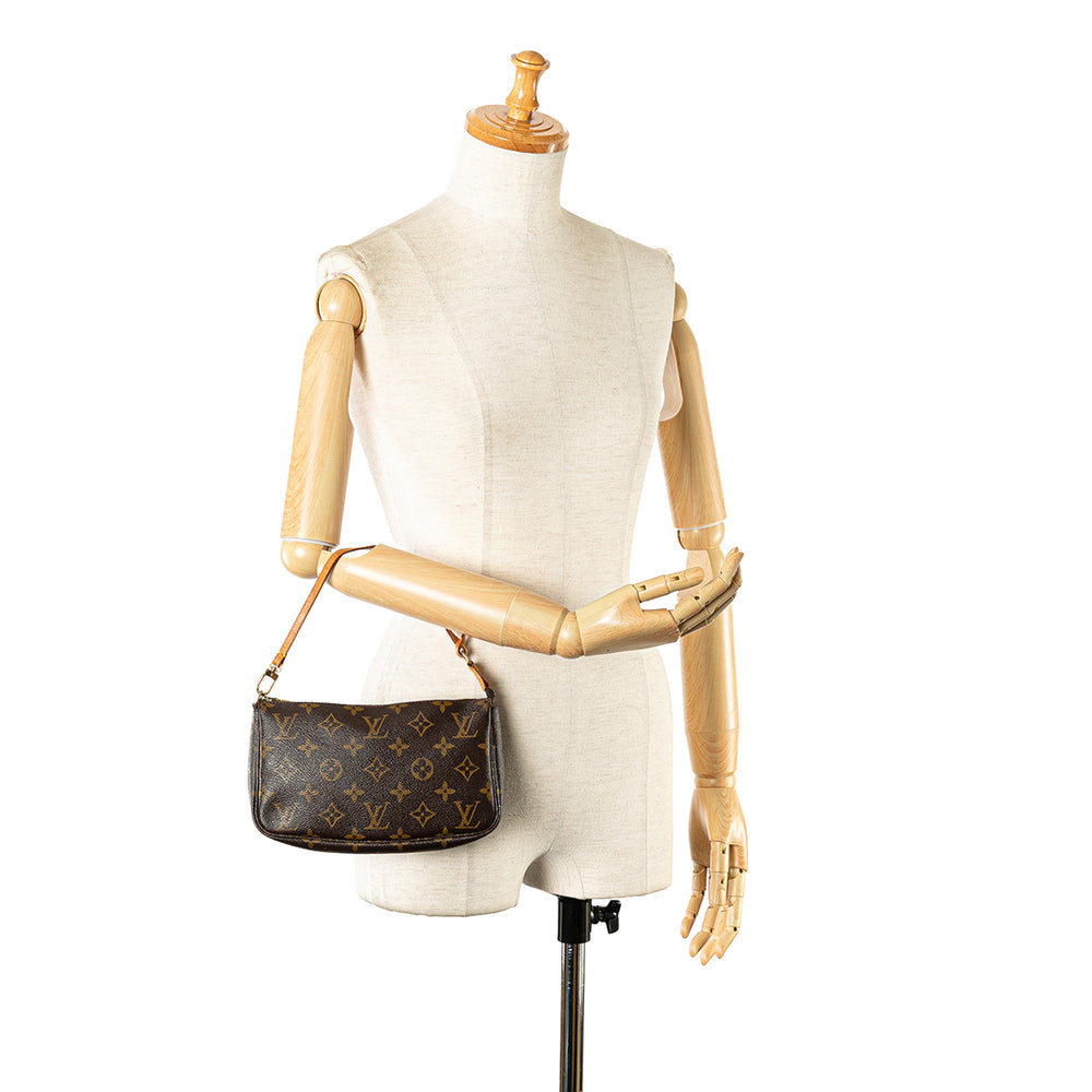 Louis Vuitton Monogram Pochette Accessoires Brown