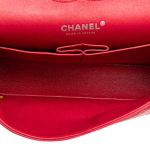 Chanel Medium Classic Lambskin Double Flap Red