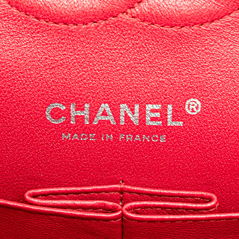 Chanel Medium Classic Lambskin Double Flap Red