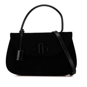 Gucci Suede Satchel Black