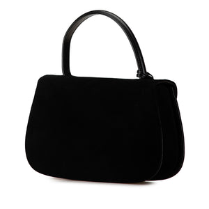 Gucci Suede Satchel Black