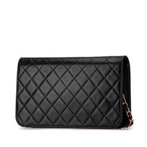 Chanel CC Quilted Lambskin Full Flap Black