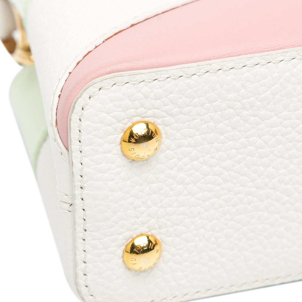 Louis Vuitton Taurillon Gelato Mini Capucines Pink