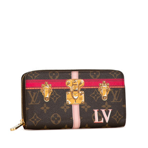 Louis Vuitton Monogram Summer Trunks Zippy Long Wallet Brown