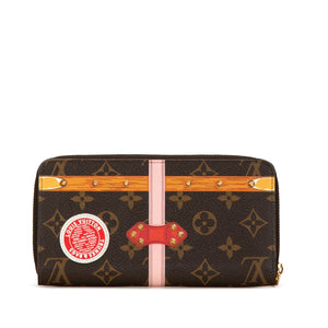 Louis Vuitton Monogram Summer Trunks Zippy Long Wallet Brown