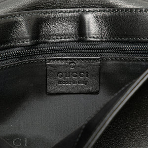 Gucci Leather Chain Shoulder Bag Black