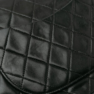 Chanel Medium Quilted Lambskin Double Flap Black