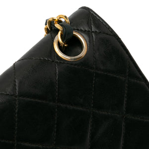 Chanel Medium Quilted Lambskin Double Flap Black