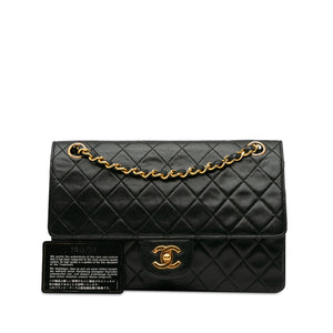 Chanel Medium Quilted Lambskin Double Flap Black