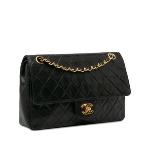 Chanel Medium Quilted Lambskin Double Flap Black