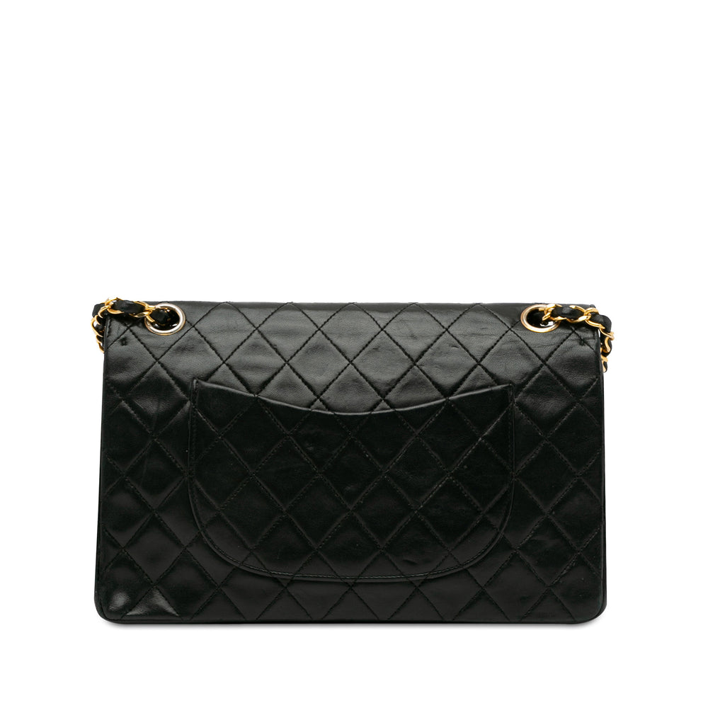 Chanel Medium Quilted Lambskin Double Flap Black