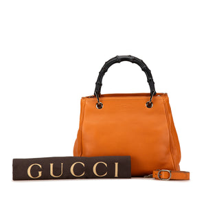 Gucci Small Bamboo Shopper Orange