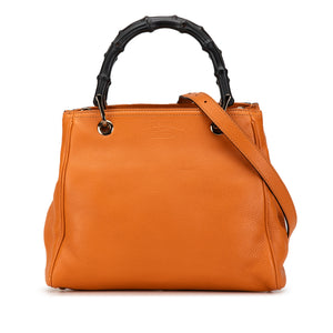 Gucci Small Bamboo Shopper Orange