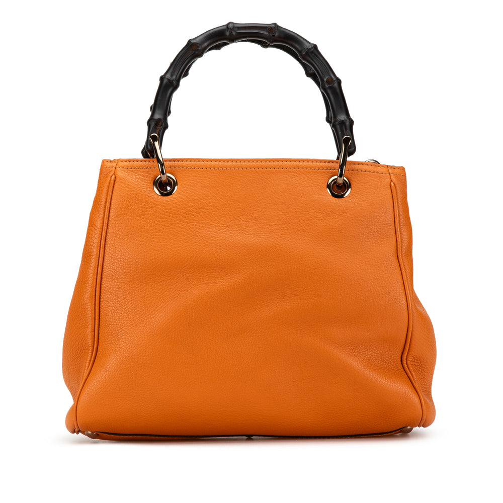 Gucci Small Bamboo Shopper Orange