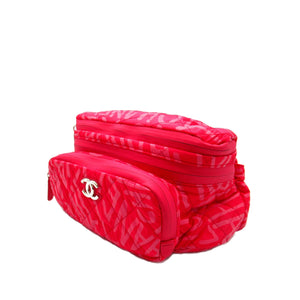 Chanel Printed Nylon Coco Neige Convertible Backpack Pink