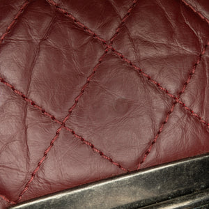 Chanel Aged Calfskin CC Square Flap Red