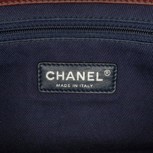 Chanel Aged Calfskin CC Square Flap Red