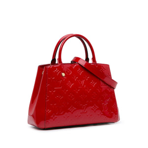 Louis Vuitton Monogram Vernis Montaigne BB Red