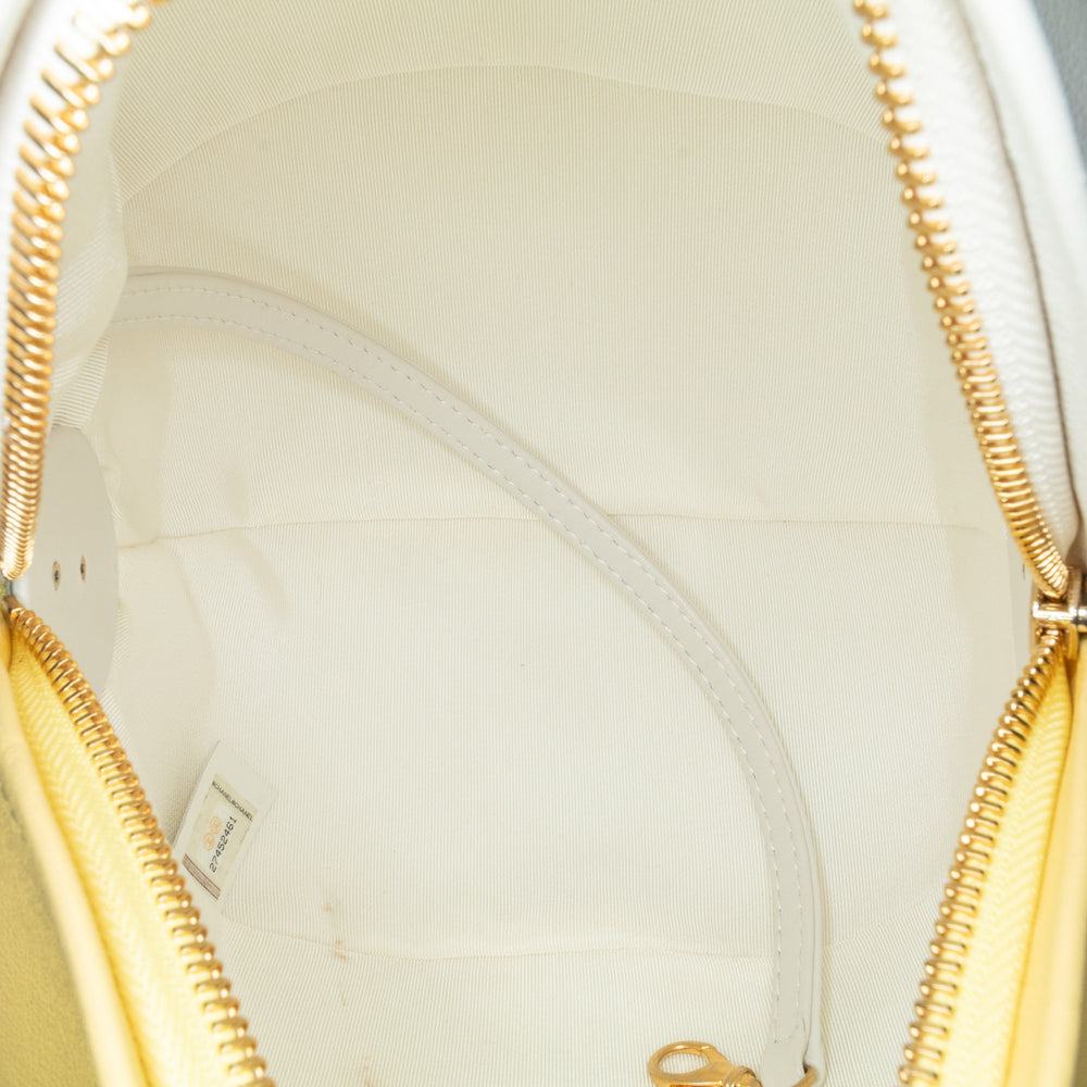 Chanel Calfskin Coco Beach Ball Bag Yellow