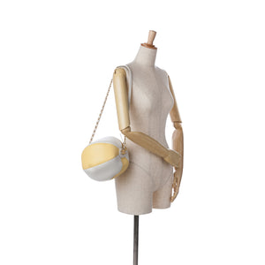 Chanel Calfskin Coco Beach Ball Bag Yellow