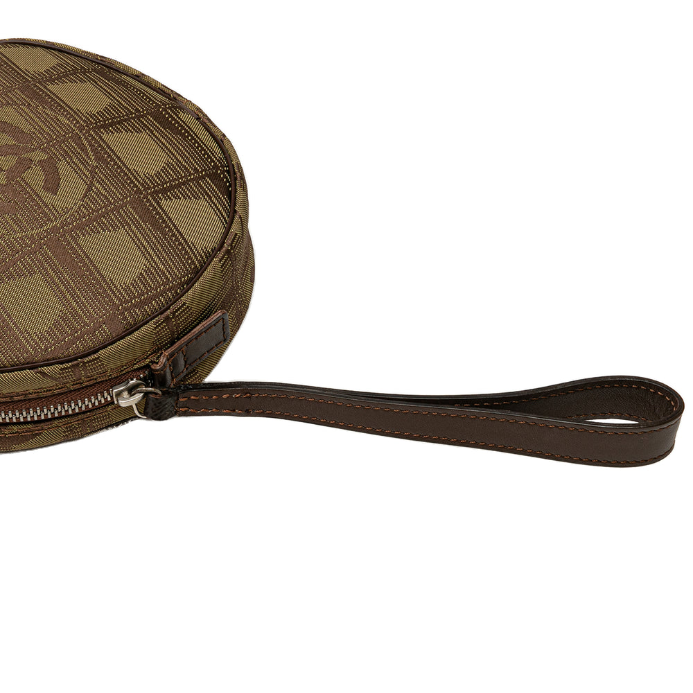 Chanel New Travel Line Nylon Pouch Brown