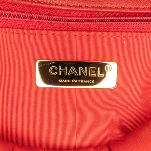 Chanel Large Lambskin 19 Flap Red