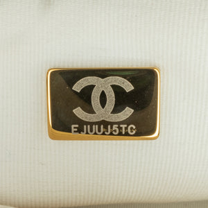 Chanel Mini Square Classic Lambskin Casino Royale Charms Single Flap White