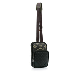 Louis Vuitton Monogram Eclipse Amazone Patchwork Sling Bag Black