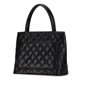 Chanel Caviar Medallion Tote Black