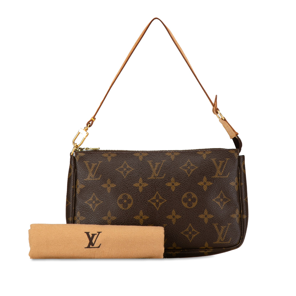 Louis Vuitton Monogram Pochette Accessoires Brown