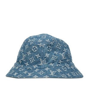 Louis Vuitton Monogram Essential Reversible Bucket Hat Blue