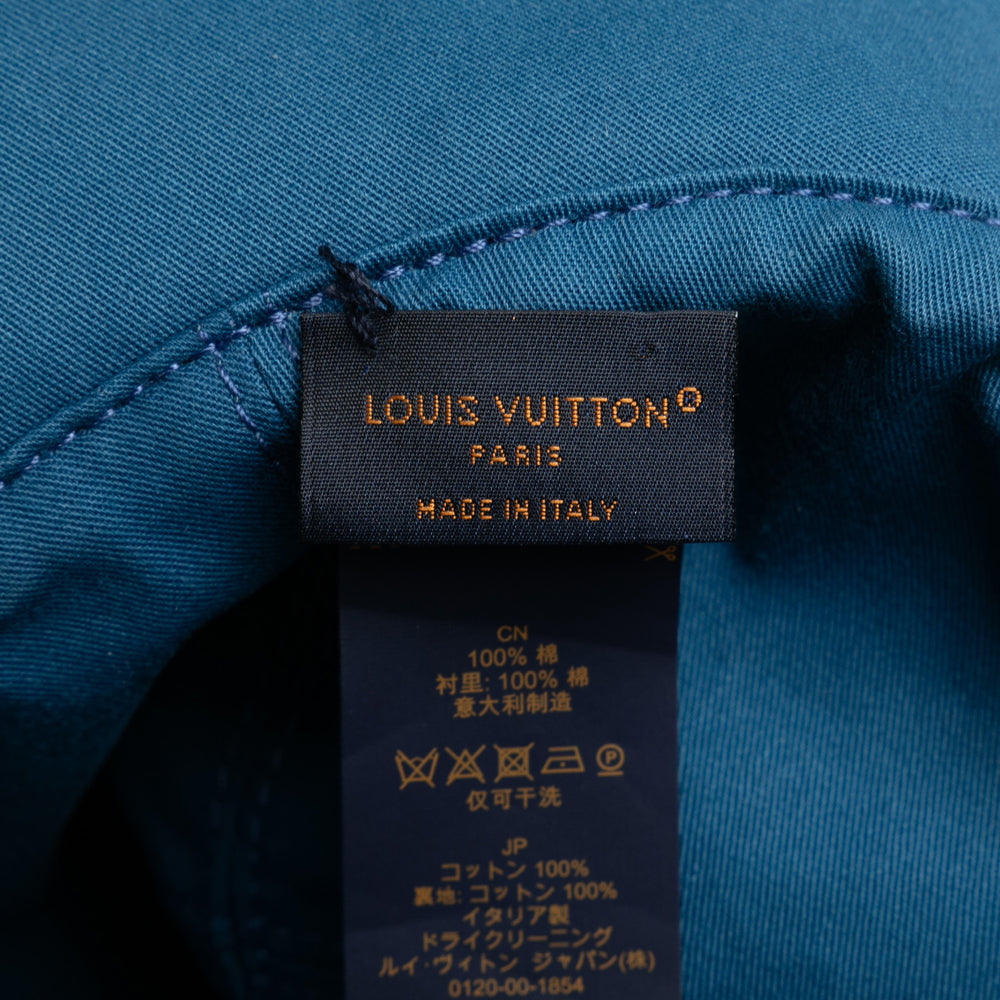 Louis Vuitton Monogram Essential Reversible Bucket Hat Blue