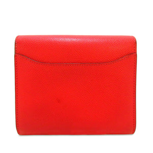 Hermès Epsom Constance Compact Wallet Red