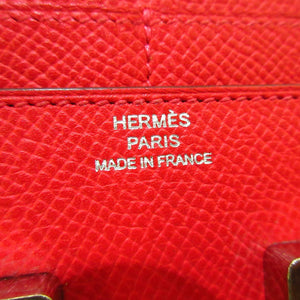 Hermès Epsom Constance Compact Wallet Red